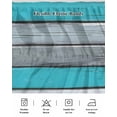 thumbnail image 5 of Blue Grey Stripes Bed Skirt Vintage Coastal Style Wood Texture Bed Skirts Queen Size 16 Inch Drop, Wrap Around Dust Ruffle&nbsp;Bedskirt with Adjustable Elastic Belt for Queen Size Beds, 5 of 7