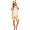 thumbnail image 2 of FUNZIEZ! - Giraffe Women's Short Sleeve Novelty Romper - X Large, 2 of 7