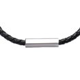 thumbnail image 2 of Brazalete LUCKMAN para Hombre Piel Vegana y Acero Inoxidable Modelo Cala Negro, 2 of 6