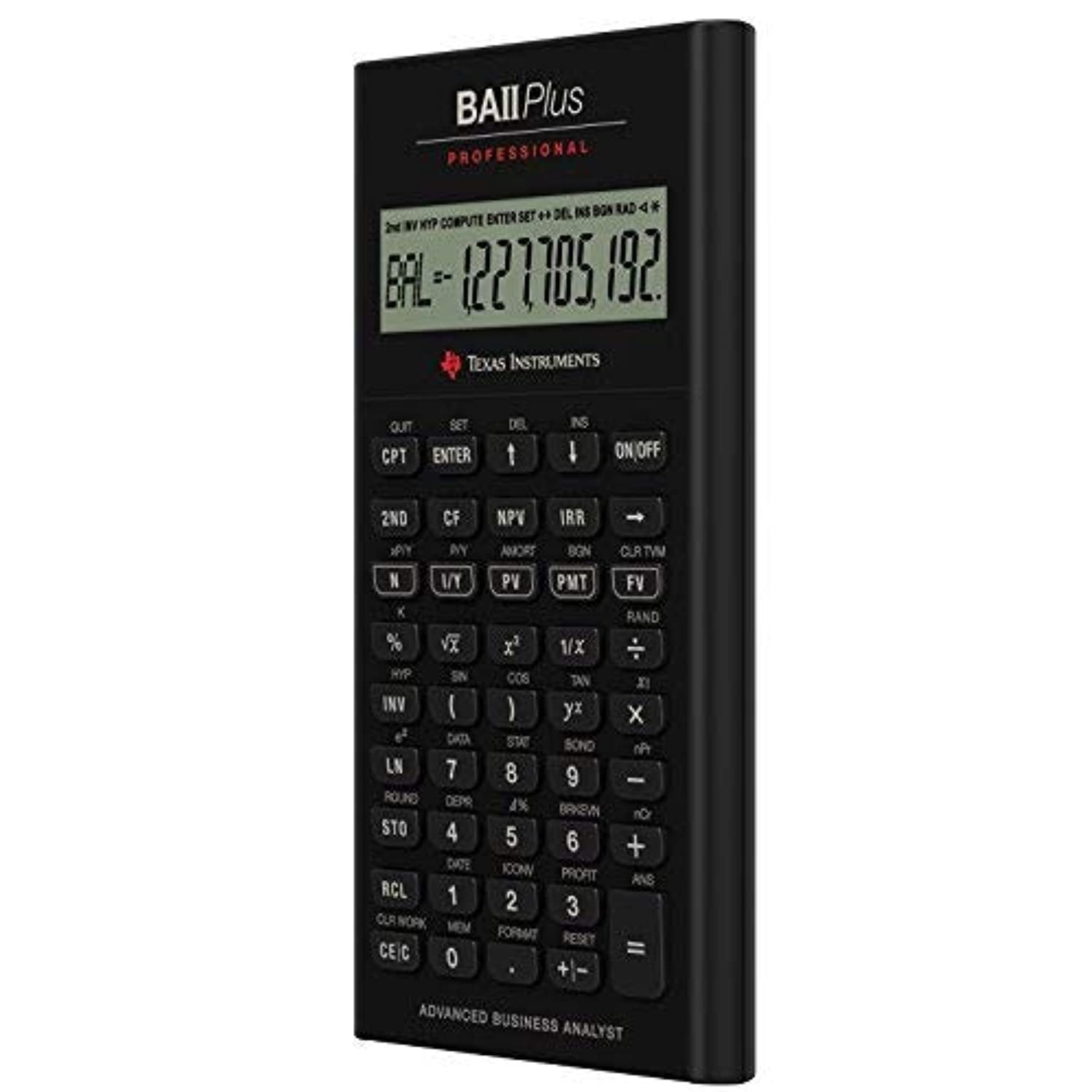 Texas Instruments Ba Ii Plus Professional Financial Calculator Iibapro Clm 1l1 D Walmart Com Walmart Com