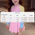 thumbnail image 3 of Bovxnpu Girls One Piece Swimsuit Girls Floral Graphic One-Piece Swimsuit With Skirt Swimwear (Girl's or Girl's Plus), 3 of 8