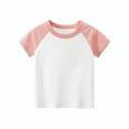 thumbnail image 3 of HuaAngel 6 Pack Short Sleeve T-Shirts for Kids Multicolor Basic Summer Undershirts Sizes 2-7T, 3 of 8