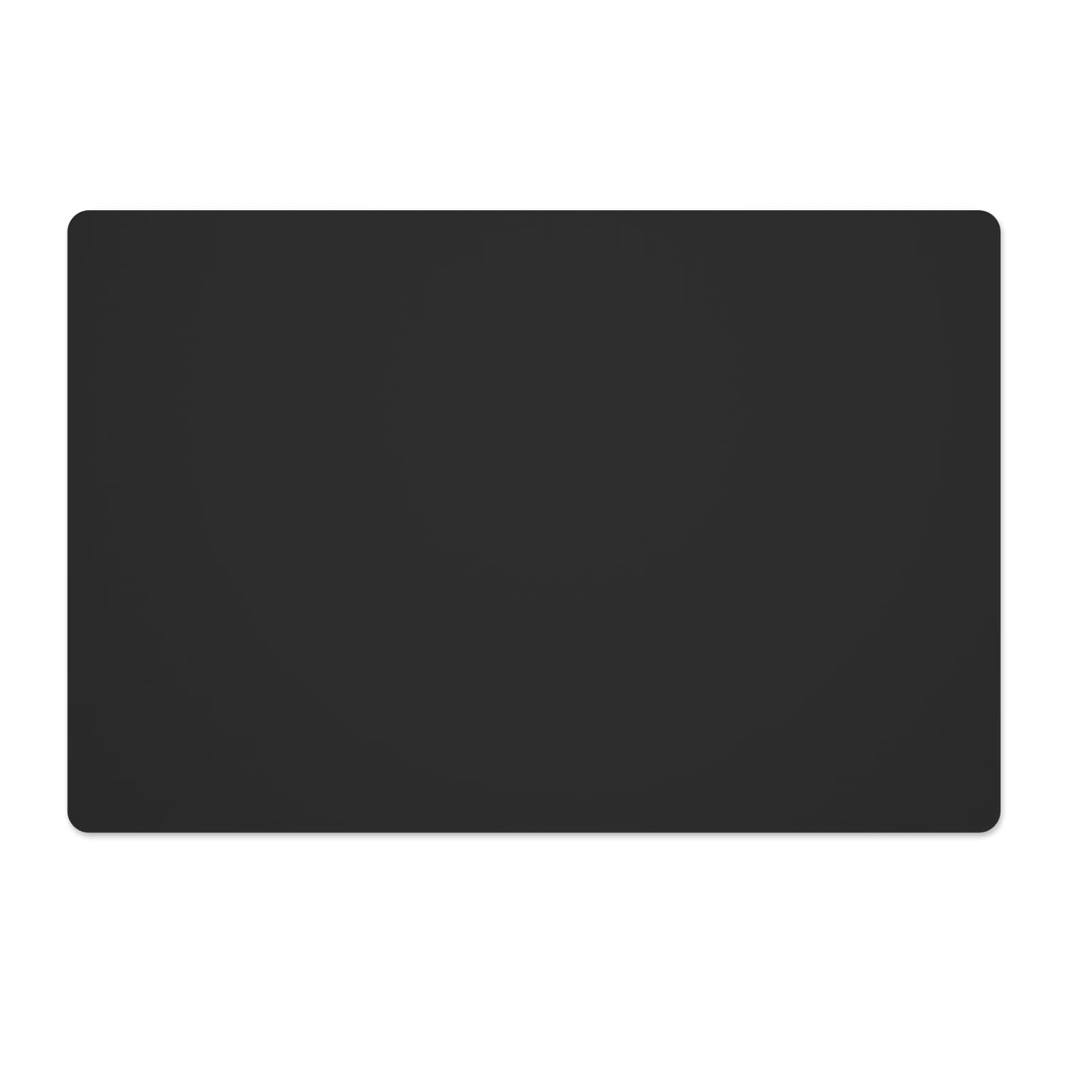Panzexin 1-Pack Food-Grade Silicone Mats, Non-Slip, Heat-Resistant & Waterproof, 23.6" x 15.7" Table Placemats, Dough Mats- Black