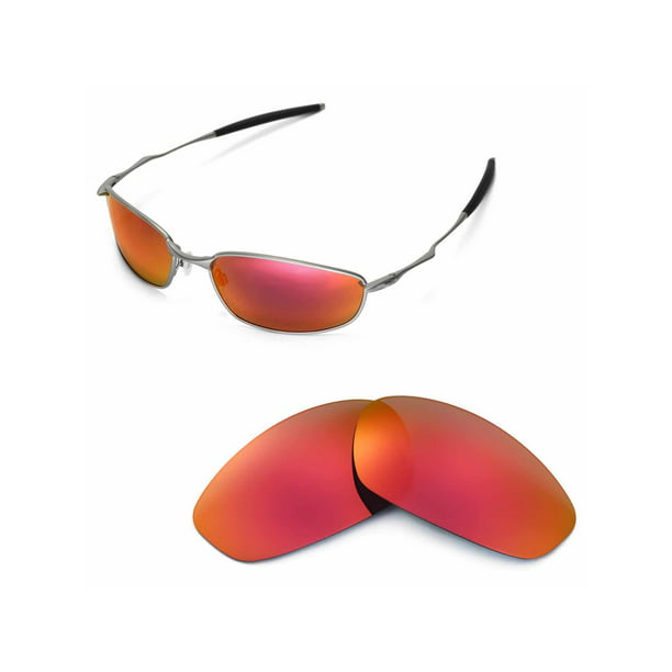 Lånte adgang offer Walleva Fire Red Polarized Replacement Lenses for Oakley Whisker Sunglasses  - Walmart.com