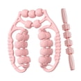 thumbnail image 3 of Rodillos de masaje Masajeadores de piernas 21 y manuales Rodillos musculares ligeros Circulares Rosa, 3 of 9