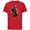 Red, variant on Star Wars The Mandalorian IG-11 Battle Ready - Short Sleeve Cotton T-Shirt for Adults - Customized-Black