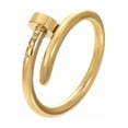 thumbnail image 1 of Anillo en forma de clavo de oro laminado, 1 of 6
