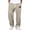Khaki, variant on Wide Leg Pants for Men Waffle Knit Lounge Sweatpant Fashion Baggy Elastic Waist Joggers Pants Loose Drawstring Trouser with Pockets Light Blue XL