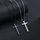 thumbnail image 3 of Collar Cadena De Hombre Con Dije Cruz Acero Inoxidable Xtellar plateado, 3 of 4