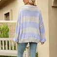thumbnail image 7 of IROINNID Reduced Womens Sweater V-Neck Pullover Sweater Color Block Comfy Mid-Length Long Sleeve Autumn and Winter Knit Sweater, 7 of 7
