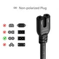 thumbnail image 2 of 2-Prong 12 Ft 12 Feet AC Wall Cord for EPSON STYLUS C120 NX100 NX130 NX210 NX330 NX400 PRINTER, 2 of 2