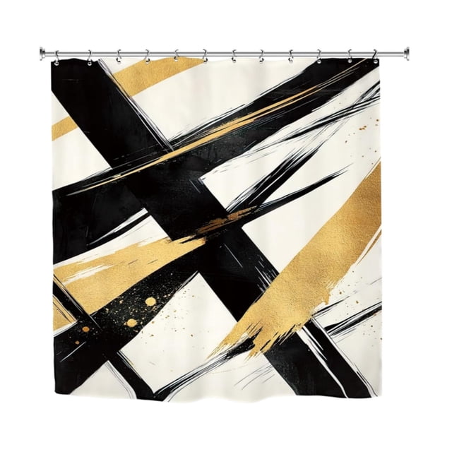 SIfdSeng My Items Abstract Modern Neutral Shower Curtain Art Bathroom Decorative Belt Hook