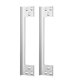thumbnail image 1 of 2 Pcs Door Latch Guard Plate Outswing Angle Latch Protector Door Latch Cover Latch Shield L Shaped S, 1 of 5