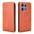 thumbnail image 3 of Folio Phone Case for Moto Edge 50 5G Magnetic Kickstand Cover with Camera Protection Brown, 3 of 7