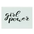 thumbnail image 1 of Saying Cutting Board, Modern Hand Writing Style Lettering Girl Power Feminist Inspirational Message, Decorative Tempered Glass Cutting and Serving Board, Large Size, Black and White, by Ambesonne, 1 of 1