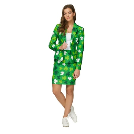 Suitmeister Women's St. Patrick's Day Clovers Irish Suit