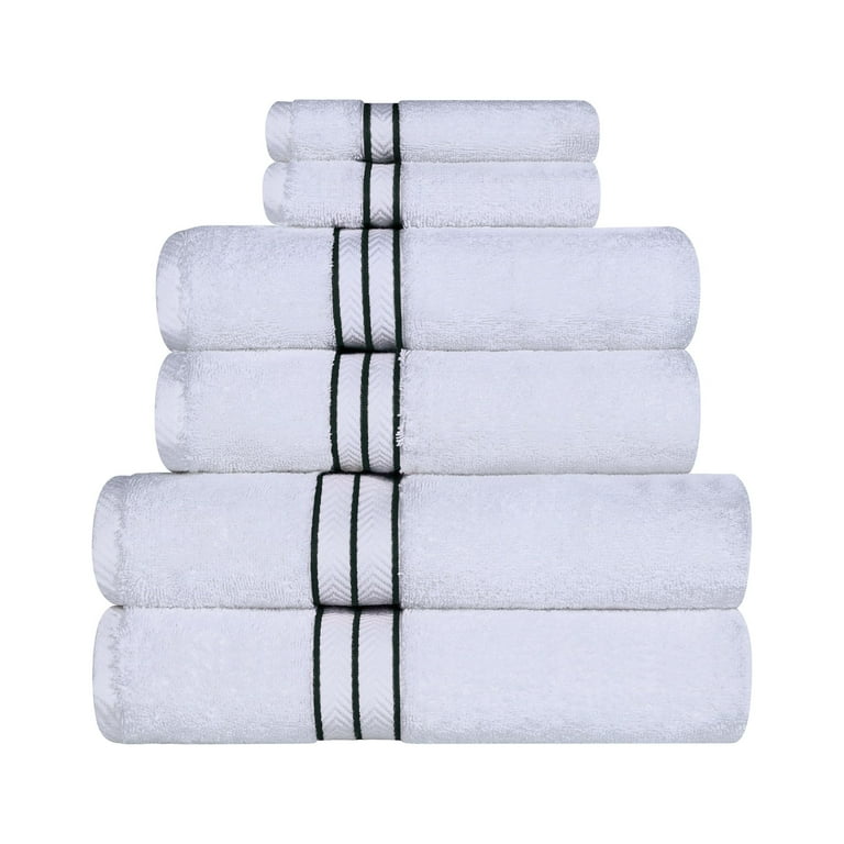 BNM Turkish Cotton Luxury Hotel 6 Piece Towel Set, Teal 