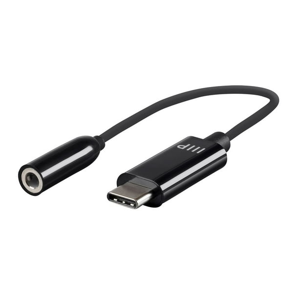 Monoprice USBC to 3.5mm Audio Auxiliary Adapter Black Ideal For Smartphones, Androids, LG