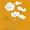 White Flowers, variant on Yayeee Foldable Storage Basket for Shelves with Handles Waterproof Cloth Bins, Blue Mountains