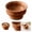 C, variant on Walnut Wood Snack Bowl, 3.9 Inch High Footed Small Serving Bowl for Nuts, Candy, Fruit, Dessert, Tea Table Decor