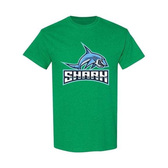 Wild Shark Mascot T-Shirt Men -Image by Shutterstock, Male Large