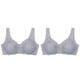 thumbnail image 1 of 2 uds. Bralette Sexy con cierre frontal de encaje de talla grande Sujetador Push Up ropa interior Crop Top M-5XL sujetador sin costuras lencería femenina Deng Xun unisex, 1 of 2