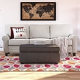 thumbnail image 2 of Serta Copenhagen Canapé Rond en Tissu 80 Pouces avec Rangement Gris Clair, 2 of 17