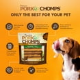 thumbnail image 4 of Pork Chomps Premium Rawhide-Free Roasted Pork Twists Dog Chews, 6 Inch, 15 Count, 4 of 7