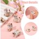 thumbnail image 4 of 6 cuentas de porcelana con forma de gato. Cuentas diminutas hechas a mano para crear bisutería., 4 of 7