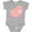 AC-Heather Grey, variant on Inktastic Cute Little Pink Farm Pig Boys or Girls Baby Bodysuit