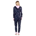 thumbnail image 4 of Ashford & Brooks Women's Fleece Hooded One Piece Pajama Union Jumpsuit, 4 of 5