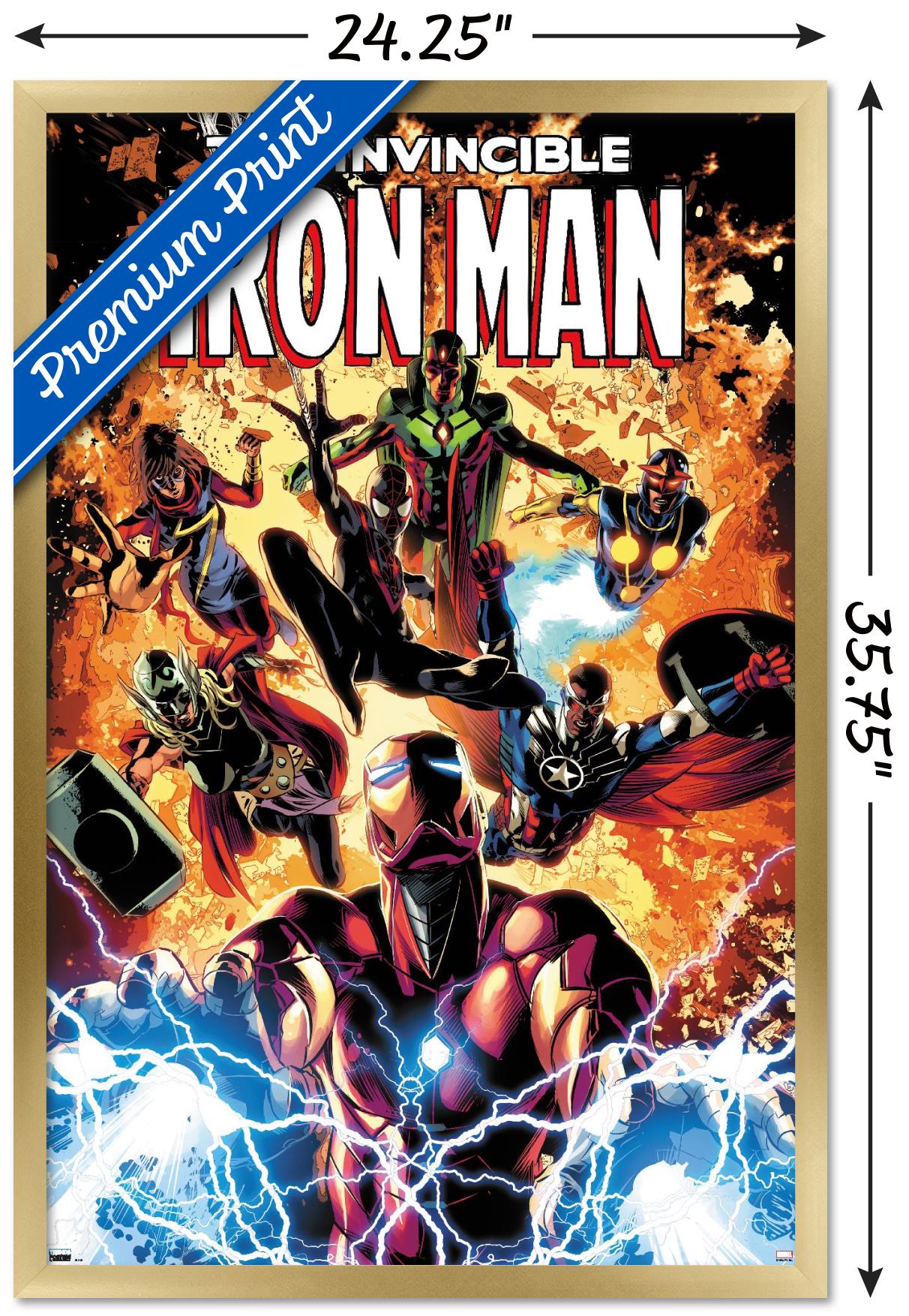 Marvel Comics - Iron Man - InVincible Iron Man #11 Wall Poster, 22.375" x 34", Framed
