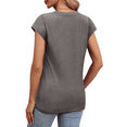 thumbnail image 5 of MOSHU Casual Womens T-Shirts Basic Tops for Women Cap Sleeve Loose Tank Tops, 5 of 9
