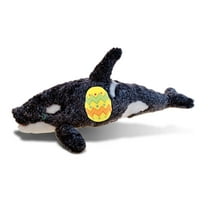 DolliBu Super Soft Killer Whale with Yellow Easter Egg Plush - Perfect Wild Life Stuffed Animals for Easter Basket, Cute Easter Egg Stuffed Animal Spring Toys for Girls, Boy, Baby - 18 Inches