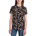 thumbnail image 2 of Fuzoiu Daisies Flowers Print Youth Short Sleeve T-Shirt,Youth Dry-Fit Active Athletic T-Shirt,Short Sleeve Tops Tees for School, Sports, and Casual Wear, 2 of 6