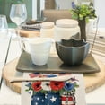thumbnail image 3 of Roiihwy Linen 4th of July Decorations Table Runner Table Cloth Labor Day American Stars and Stripes Flag Independence Day Kitchen Dining Room Table Decor 13X72 Inches, 3 of 4