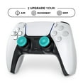 thumbnail image 2 of KontrolFreek Lotus for PlayStation 5 (PS5) and PlayStation 4 (PS4) | Performance Thumbsticks | 2 Mid-Rise Concave | Teal/Clear, 2 of 6