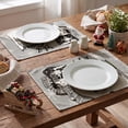 thumbnail image 4 of Smile Grey Snowman Snowflake Let it Snow Christmas Placemats 12x18 Inch Set of 4, 4 of 7