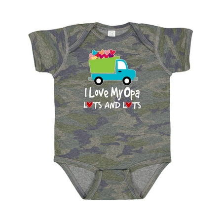 

Inktastic Grandson I Love My Opa Grandpa Gift Baby Boy Bodysuit