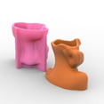 thumbnail image 3 of Molde de maceta de silicona con cabeza de niña 3D para plantas suculentas Herramienta de decoración de bonsái de jardín artesanal de resina hecha a Baoblaze Molde de silicona, 3 of 7
