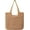 Khaki, variant on Straw Beach Bags for Women - Women Beach Handmade Woven Tote Bag, Summer Mesh Hollow Shoulder Bag for Holiday