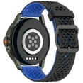 thumbnail image 3 of Two-Tone Breathable Silicone Watch Strap 22mm Stylish Comfortable Durable Easy to Use, 3 of 4