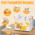thumbnail image 5 of Oserlo 2PCS Toy Box Storage Organizer Chest with Lid and Handles, Kids Toy Box for Girls and Boys, Collapsible Container for Toys, 5 of 9