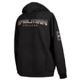 thumbnail image 3 of Men's FISLL  Black Spelman College Jaguars Puff Print Sliced Pullover Hoodie, 3 of 3