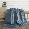 thumbnail image 4 of Sutton Home Fashions 15 lb Weighted Bed Blanket with Duvet Cover 48"x72", Blue, Adult, 4 of 6