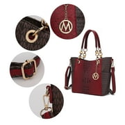 MKF Collection Miriam Womens Tote Bag Signature Vegan Leather Handbag Purse by Mia K.