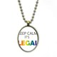 thumbnail image 1 of LGBT bandera del arco iris Keep Calm Collar Colgante de cadena vintage Colección de joyas colgantes Unbranded M, 1 of 3