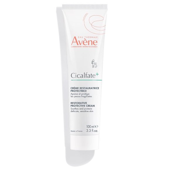 Avene Cicalfate Restorative Protective Cream - Face Cream for Sensitive Skin - Helps Restore Skin Barrier, 3.3 fl oz