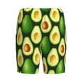 thumbnail image 2 of Lsque Avocado Mens Sleep Pajama Shorts,Short Pajama Pants, Cotton Ultra-Soft Knit-Large, 2 of 9