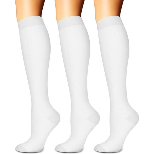 SunFeeling 6 Pairs Compression Socks for Women & Men Circulation - Best Support for Nurses,Running,Athletic,Sports